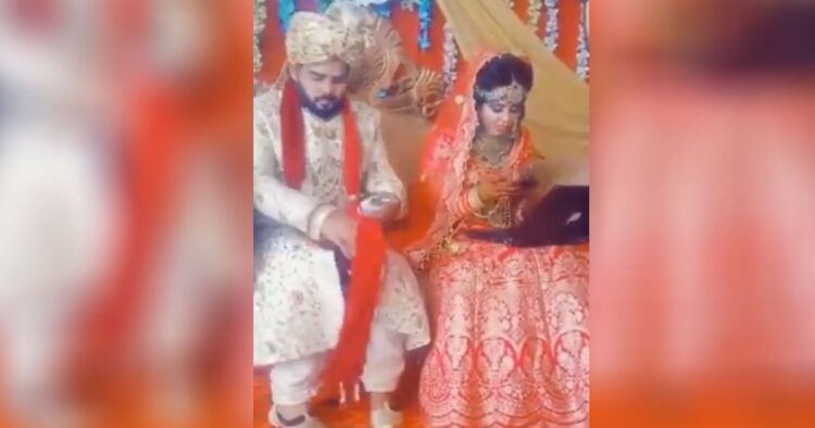 Bride Ignores Groom Because of Work on Wedding Day, Twitter Reacts