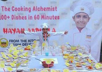 Little chef sets a new Asian record