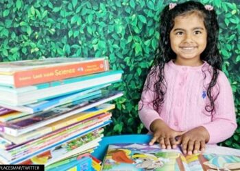 5-year-old Indian-origin girl makes world record for reading 36 books in under two hours