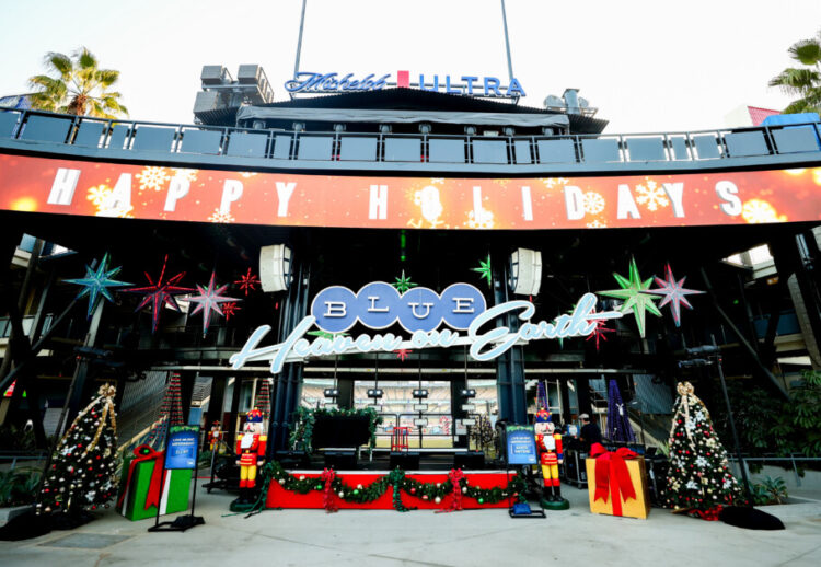 Haley Joel Osment & More Celebrities Attend 2021 Dodgers Holiday Festival