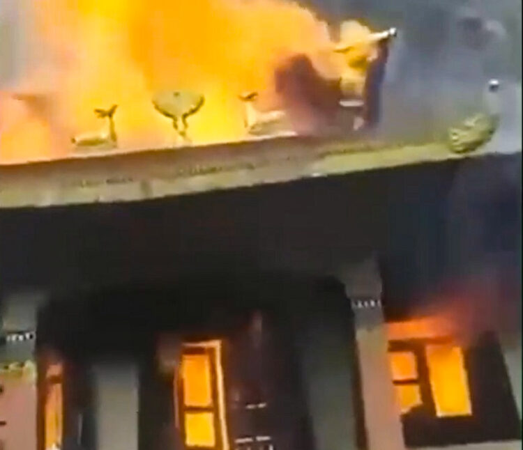 Massive fire razes 200-year-old monastery in Nepal — Radio Free Asia